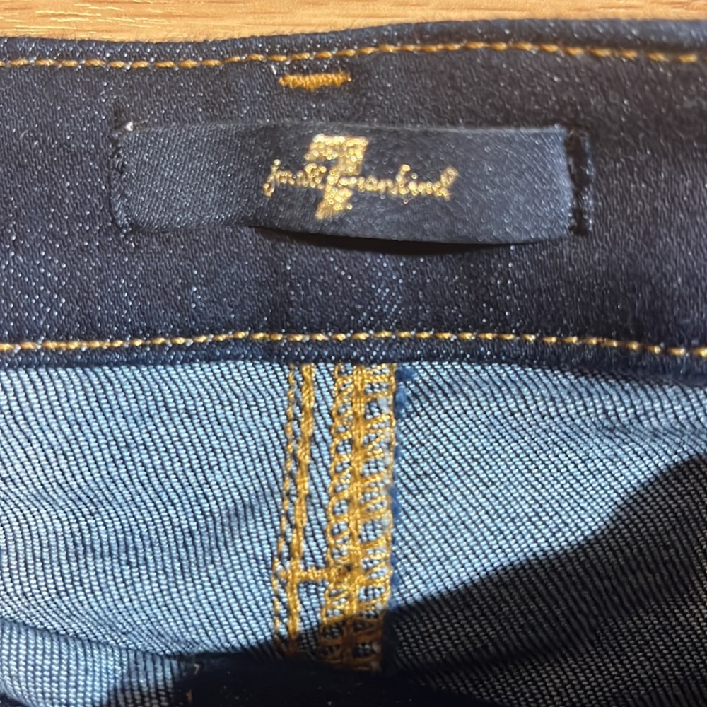 NWT 7 for all mankind. Denim skirt SZ 25 - Picture 4 of 6